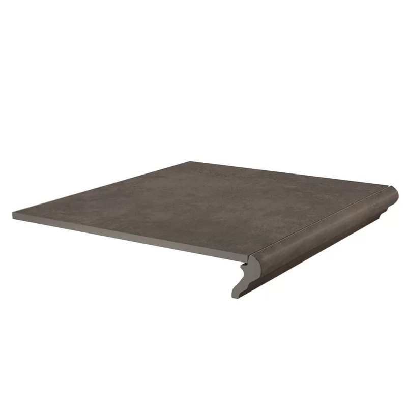 Фронтальная ступень Kerama Marazzi ХАДДУ KM4040G0031NGTF коричневый матовый 34х40,2см