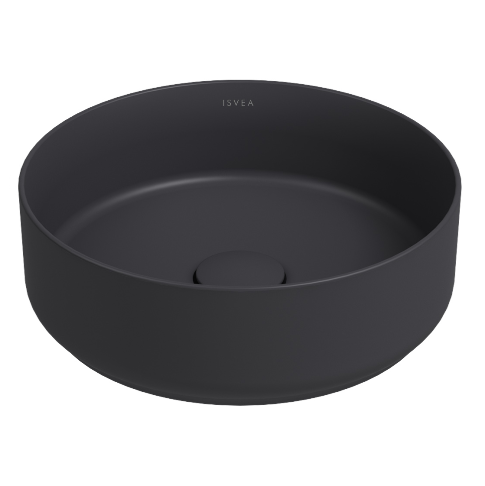 Раковина накладная ISVEA Infinity 10NF65036-2C антрацит матовый 360х360мм