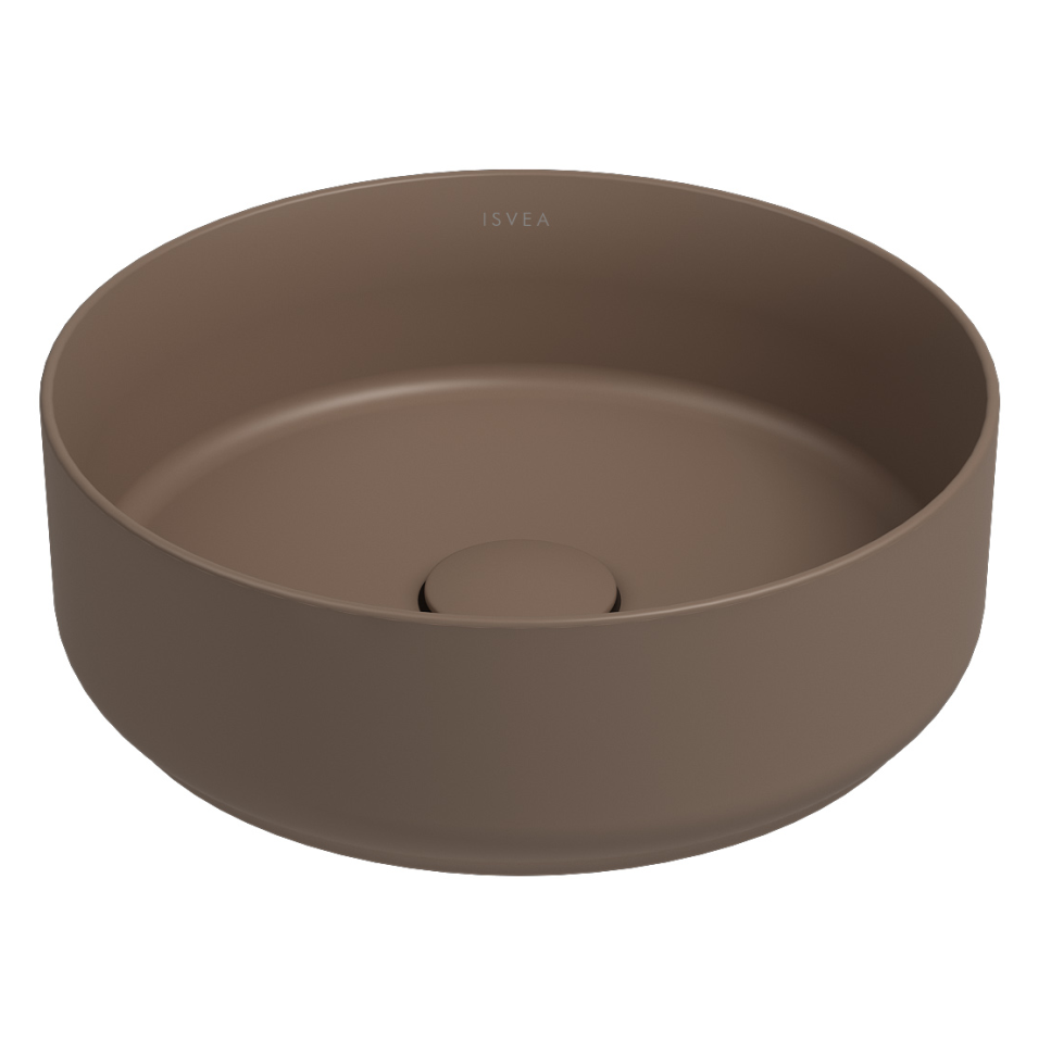Раковина накладная ISVEA Infinity 10NF65036-2H коричневый  360х360мм