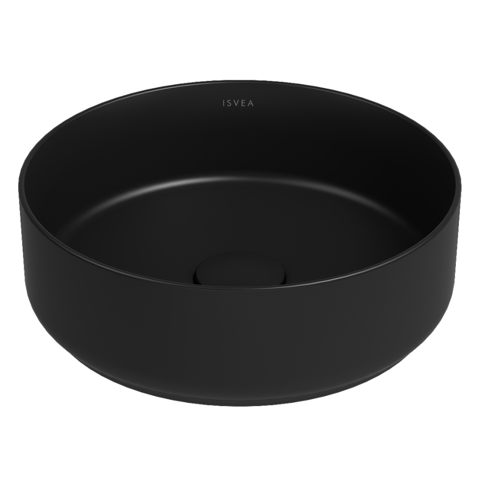 Раковина накладная ISVEA Infinity 10NF65036-2N черный матовый 360х360мм