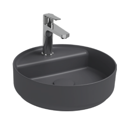 Раковина накладная ISVEA Infinity 10NF65042-2C антрацит матовый 420х420мм