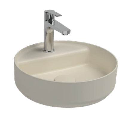 Раковина накладная ISVEA Infinity 10NF65042-2K слоновая кость матовый 420х420мм