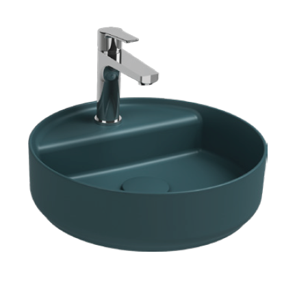 Раковина накладная ISVEA Infinity 10NF65042-2P изумрудный матовый  420х420мм