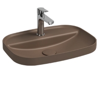 Раковина накладная ISVEA Infinity 10NF50055-2H коричневый матовый 400х550мм