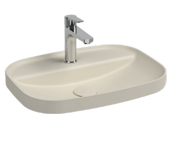 Раковина накладная ISVEA Infinity 10NF50055-2K слоновая кость матовый 400х550мм