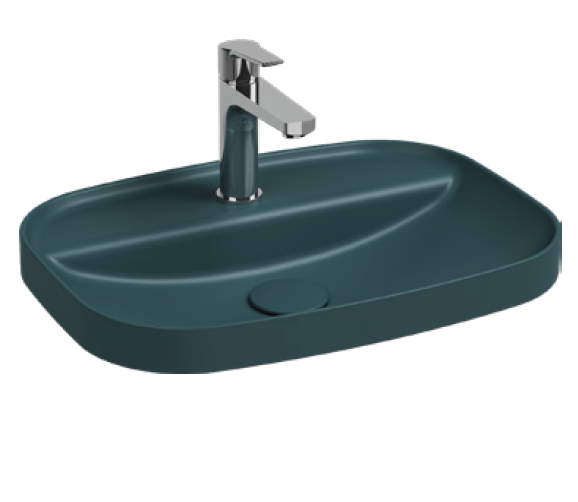 Раковина накладная ISVEA Infinity 10NF50055-2P изумрудный матовый 400х550мм
