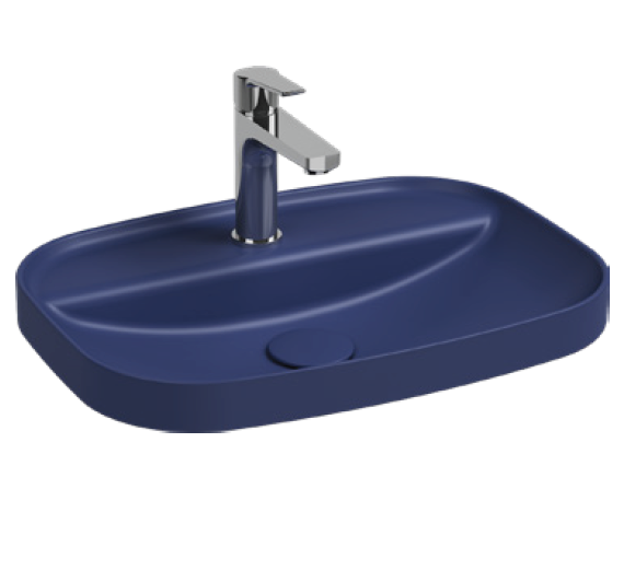 Раковина накладная ISVEA Infinity 10NF50055-2Z синий матовый 400х550мм
