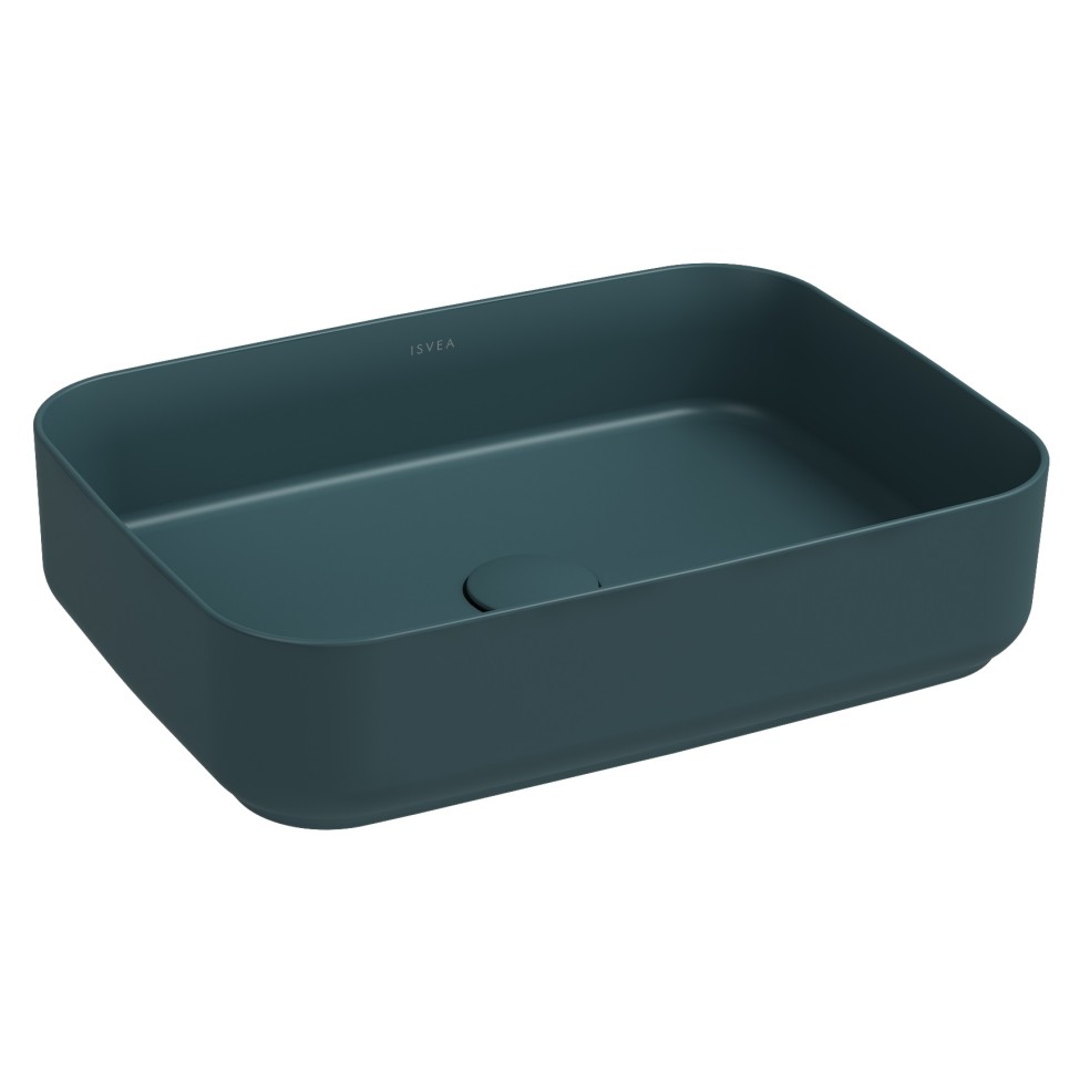Раковина накладная ISVEA Infinity 10NF65050-2P изумрудный 360х500мм