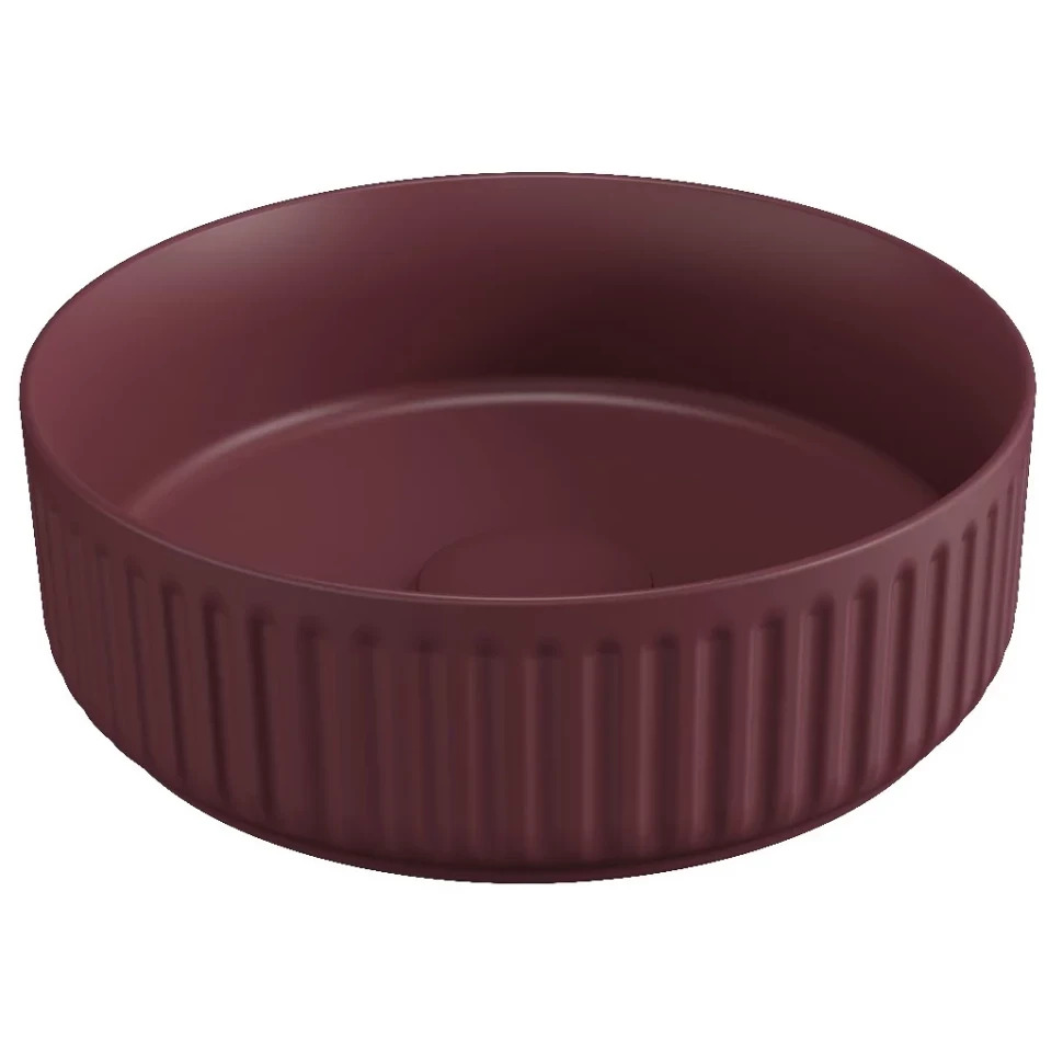 Раковина накладная ISVEA Infinity 10NF66036-2R бордовый матовый 360х360мм