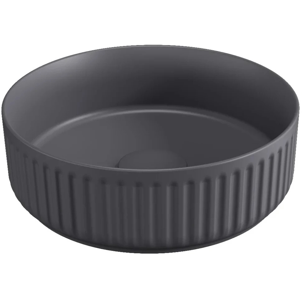 Раковина накладная ISVEA Infinity 10NF66036-2С антрацит матовый 360х360мм
