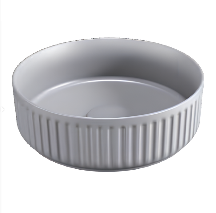 Раковина накладная ISVEA Infinity 10NF66036-2V серый бетон матовый 360х360мм