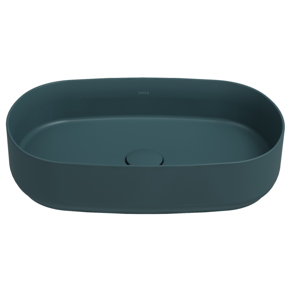 Раковина накладная ISVEA Infinity 10NF65055-2P изумрудный матовый 360х550мм