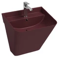 Раковина подвесная ISVEA Sott'Aqua 10SQ37002-2R бордовый матовый 420х500мм