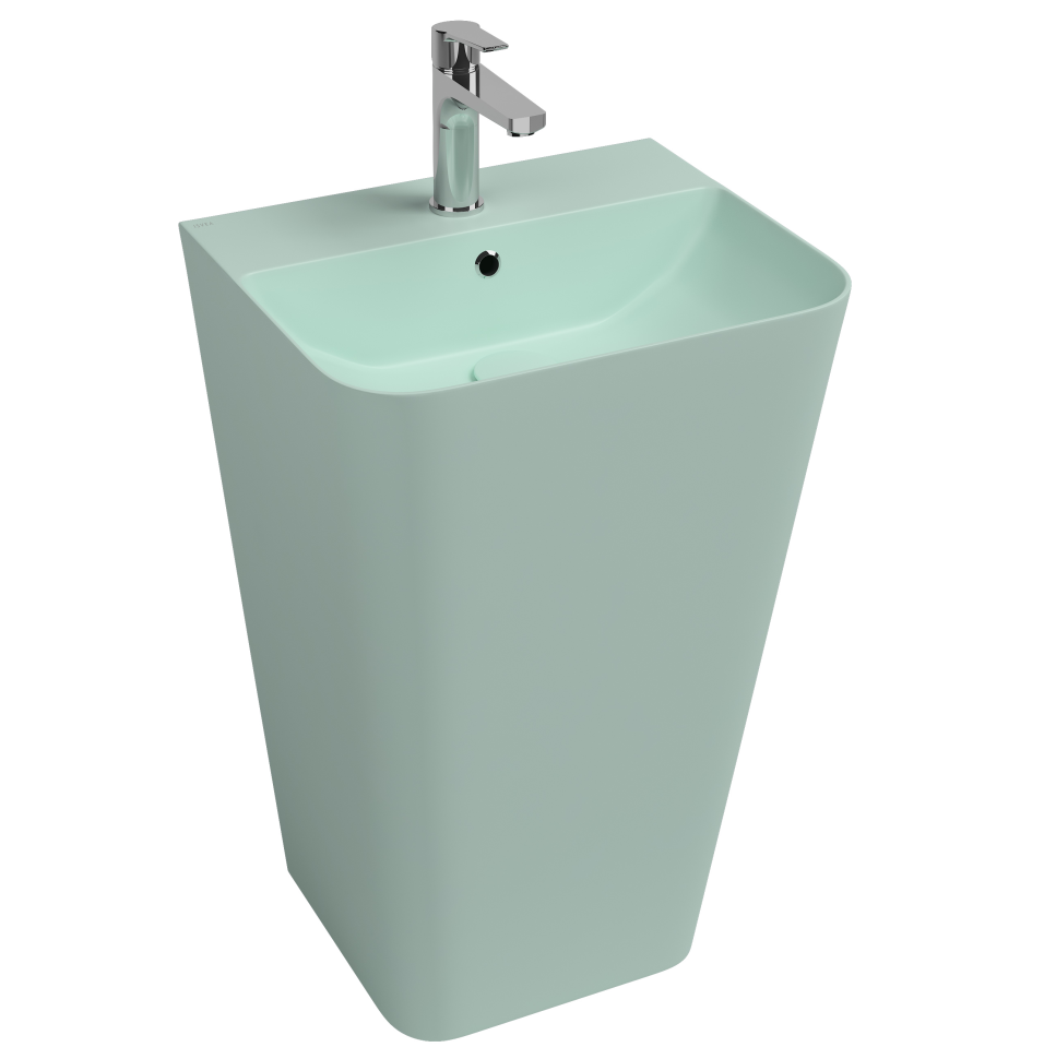 Раковина напольная ISVEA Sott'Aqua 10SQ37001-2T мятно-зеленый матовый 420х500мм