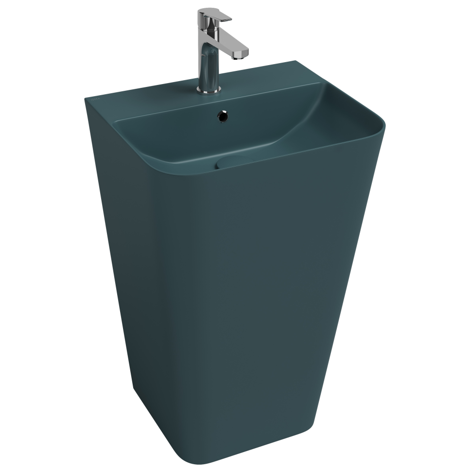 Раковина напольная ISVEA Sott'Aqua 10SQ37001-2P изумрудный матовый 420х500мм