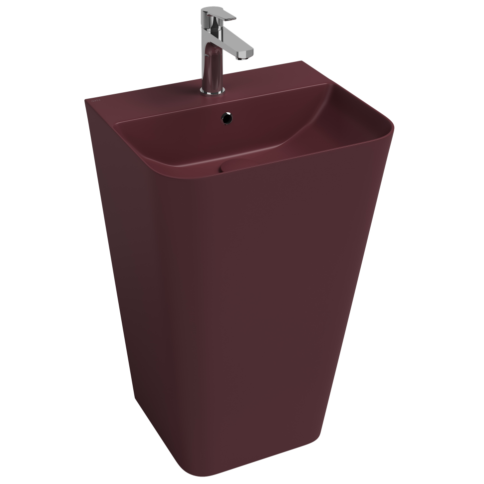 Раковина напольная ISVEA Sott'Aqua 10SQ37001-2R бордовый матовый 420х500мм