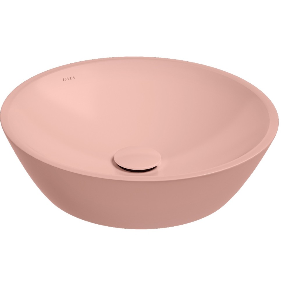 Раковина накладная ISVEA SistemaY Soft 10SY66045-2S лососевый матовый 450х450мм