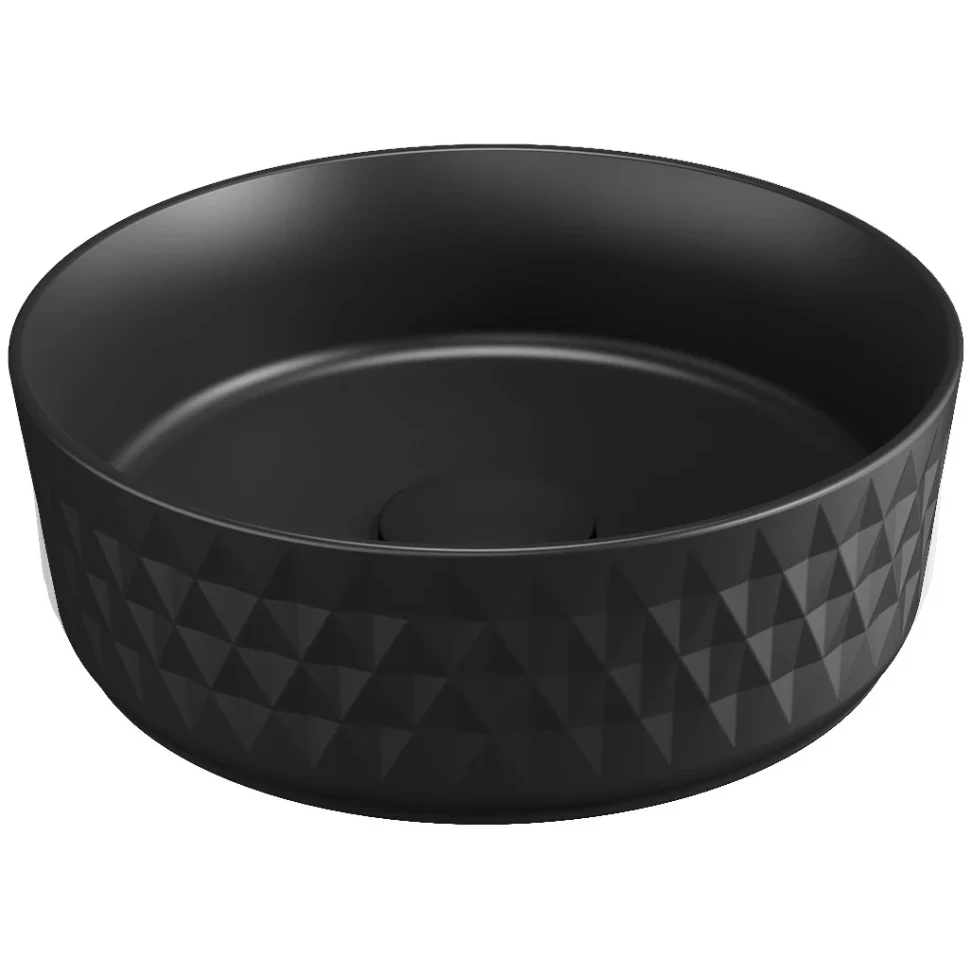 Раковина накладная ISVEA Davanti 10NF67036-2N черный матовый 360х360мм