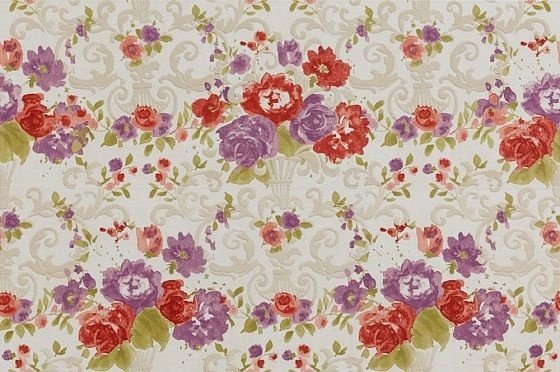 Керамическая плитка Petracers PRIMAVERA ROMANA Fioritura su Bianco (2 pezzi) 65х97,7см