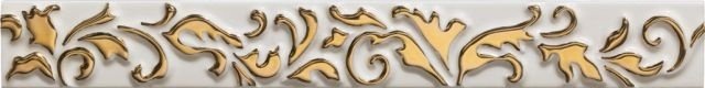Бордюр Petracers PRIMAVERA ROMANA Listello Ricciolo Bianco 4х32,5см