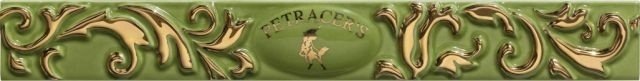 Бордюр Petracers PRIMAVERA ROMANA Listello logo Verde 4х32,5см