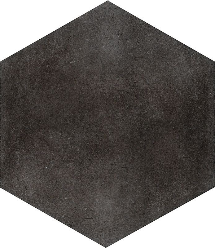 Керамическая плитка Cir & Serenissima MATERIA PRIMA Black Storm Esagona 24х27,7см