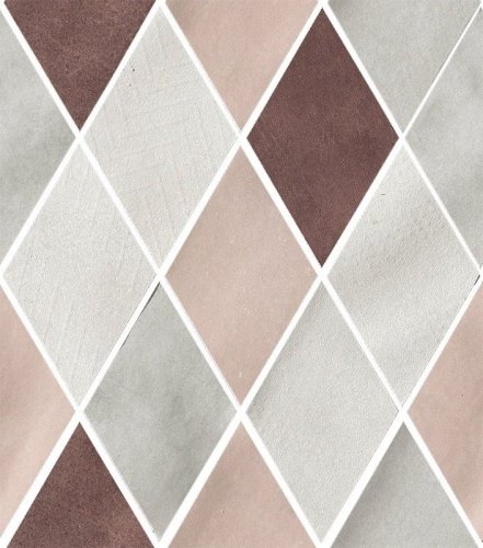 Керамическая мозаика Cir & Serenissima MATERIA PRIMA Mosaico Rombo Mix Pink 25х25см