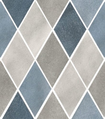 Керамическая мозаика Cir & Serenissima MATERIA PRIMA Mosaico Rombo Mix Blue 25х25см