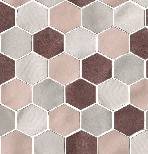 Керамическая мозаика Cir & Serenissima MATERIA PRIMA Mosaico Esagona Mix Pink 27х27см