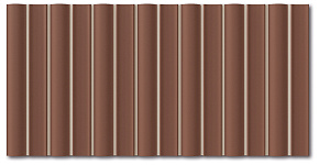 Керамическая плитка Wow FACES Bars Henna 12,5х25см