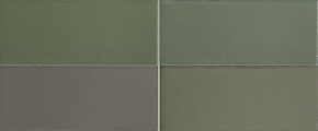 Керамогранит 41zero42 COSMO Brick Verde Matte 6,5х15,5см (5 вариантов оттенка)