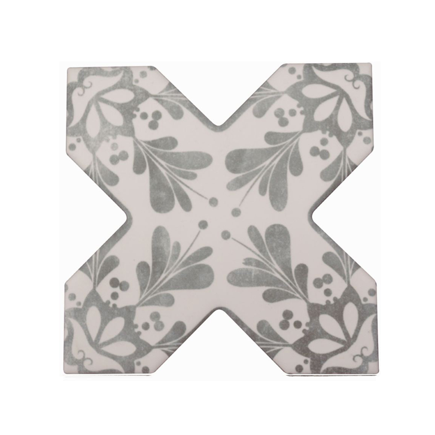 Керамогранит Cevica BECOLORS Cross Dec. Stencil Grey 13,25х13,25см