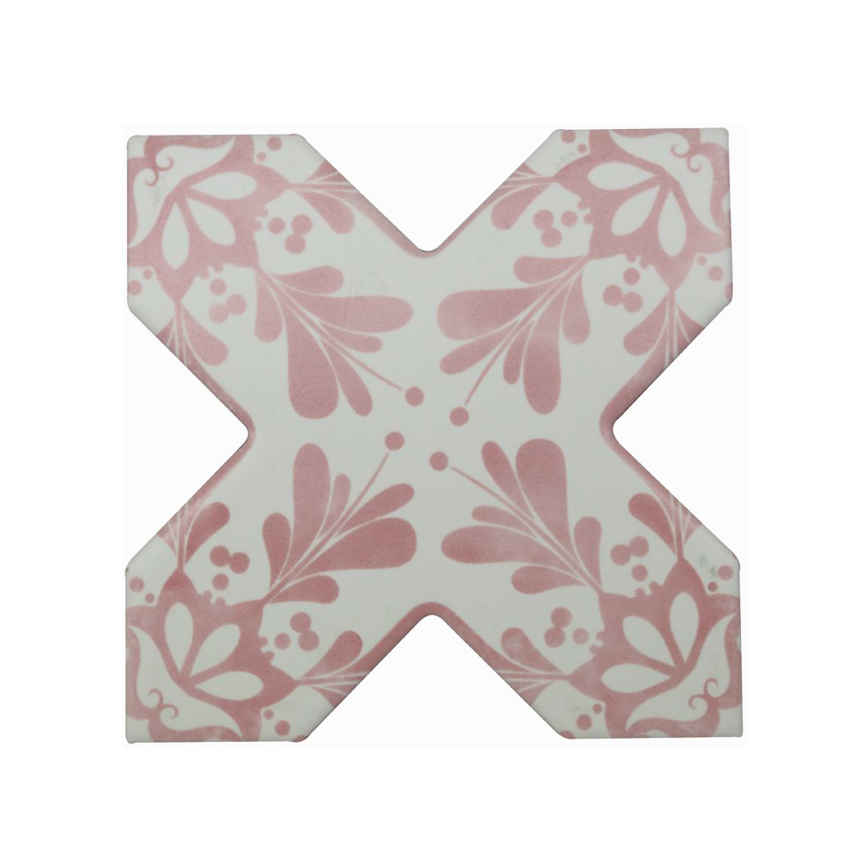 Керамогранит Cevica BECOLORS Cross Dec. Stencil Coral 13,25х13,25см