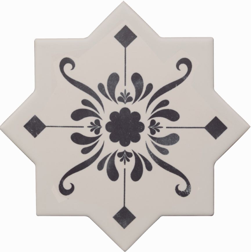 Керамогранит Cevica BECOLORS Star Dec. Stencil Navy 13,25х13,25см