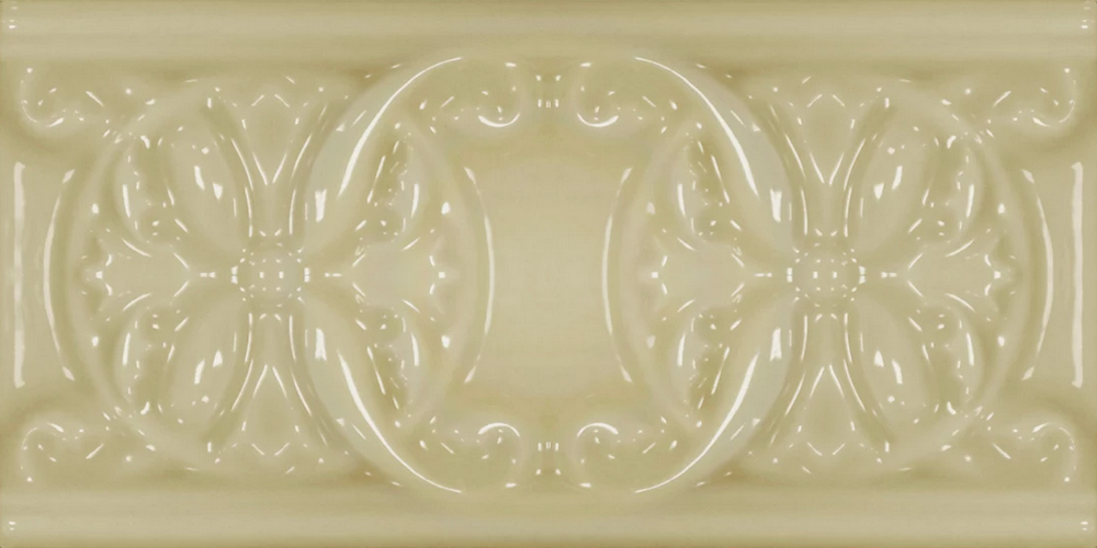 Керамический бордюр Cevica PLUS Classic 10 Ivory 7,5х15см