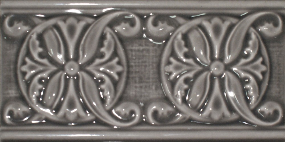 Керамический бордюр Cevica PLUS Classic 10 Basalt 7,5х15см