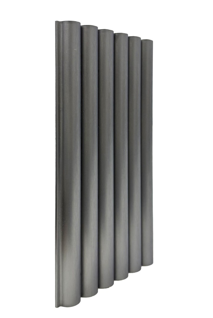 Бамбуковая панель Bonaparte PIPE silver metal 12,3х280см