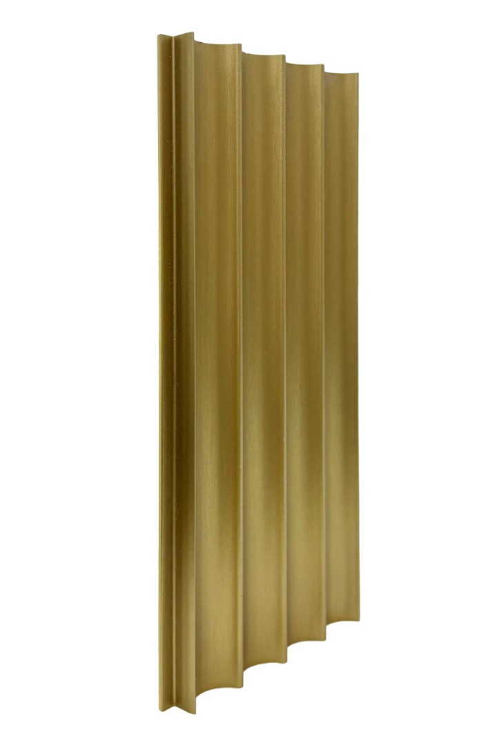 Бамбуковая панель Bonaparte WAVE gold metal 10х280см