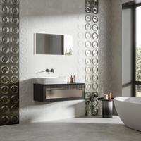 Декор Kerama Marazzi АРЛЬ KMD2OBE002BR серый матовый структура обрезной 20х20см