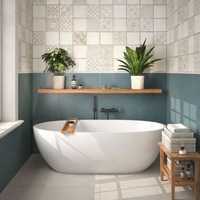 Керамическая плитка Kerama Marazzi ВАЛЛОРИС KM2020B0001N бежевый светлый матовый 20х20см