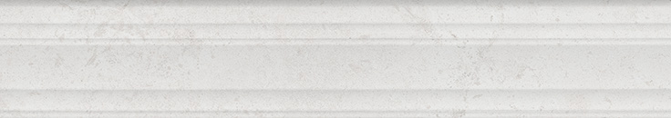 Керамический бордюр Kerama Marazzi ГРАНЕ KMB2BLF001BR Багет белый матовый обрезной 7,3x40см