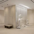 Керамогранит Kerama Marazzi ПРО ТРАВЕРТИН KM6012G0751R бежевый матовый обрезной 60x119,5см