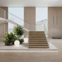Керамическая плитка Kerama Marazzi ПРО ТРАВЕРТИН KM3090B0181R бежевый матовый обрезной 30x89,5см