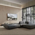 Керамическая плитка Kerama Marazzi ПРО ТРАВЕРТИН KM3090B0181R бежевый матовый обрезной 30x89,5см