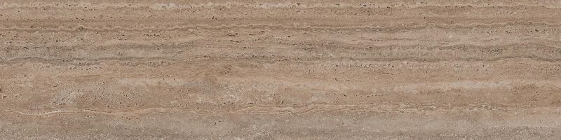 Ступень фронтальная Kerama Marazzi ПРО ТРАВЕРТИН KM6012G0981RGCF клееная коричневый светлый матовый обрезной 33x119,5см