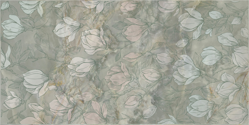 Декор Kerama Marazzi СЕН-ТРОПЕ KMD3STA104BR зелёный светлый глянцевый обрезной 60x119,5см