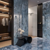 Декор Kerama Marazzi СЕН-ТРОПЕ KMD3STA106BR синий глянцевый обрезной 60x119,5см