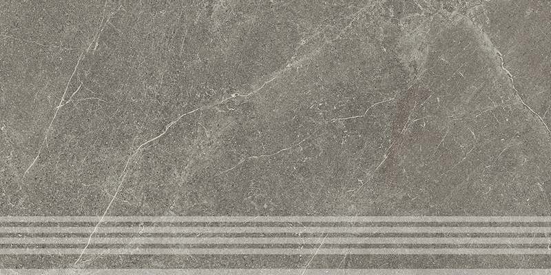 Ступень фронтальная Kerama Marazzi ЭСТЕРЕЛЬ KM6060G0511RGRF серый матовый обрезной 30x60см