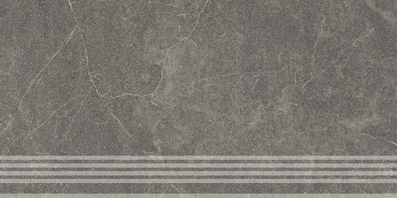 Ступень фронтальная Kerama Marazzi ЭСТЕРЕЛЬ KM6060G0531RGRF серый тёмный матовый обрезной 30x60см