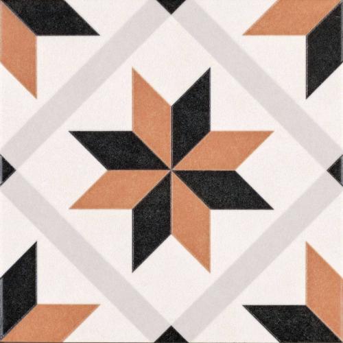 Керамогранит Motto Ceramic LEVELS Orange Decor 1036 20х20см
